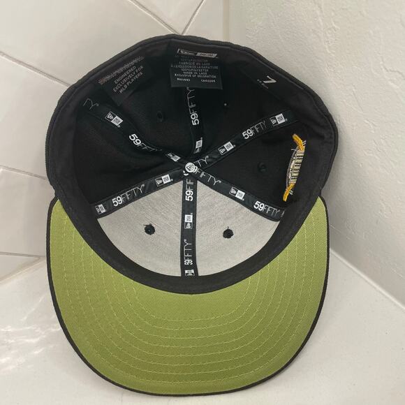 New Era 59FIFTY OKC Camouflage Fitted Hat 7 Black Camo Stars MLB On-Field Cap - Picture 5 of 8